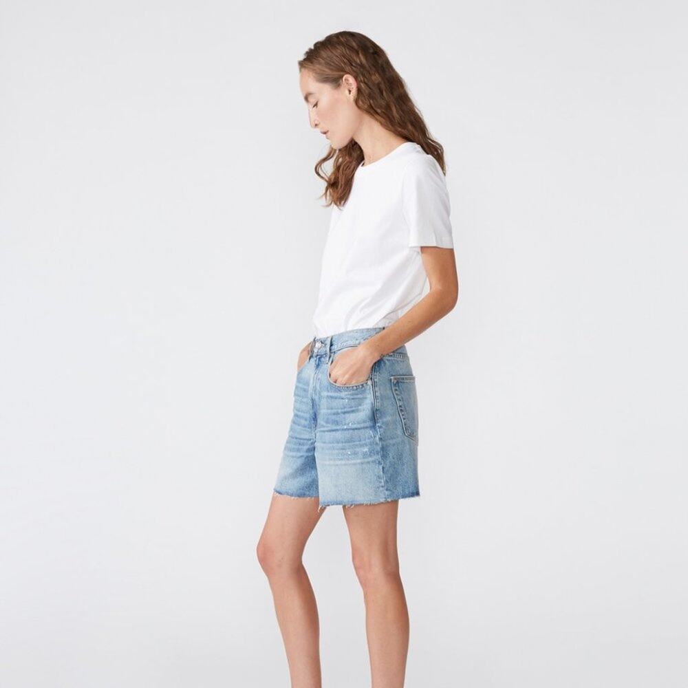 SLVRLAKE Dakota High Rise Relaxed Cut Off Denim Shorts - Picture 11 of 11